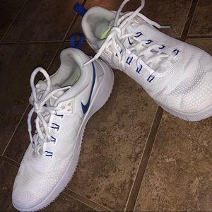 White Nike Zoom HyperAce Volleyball Shoes